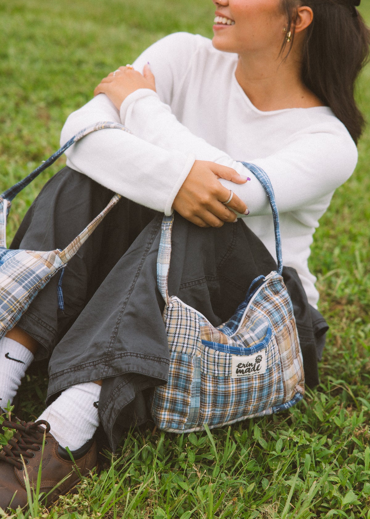 Heritage Blue Plaid Shoulder Bag