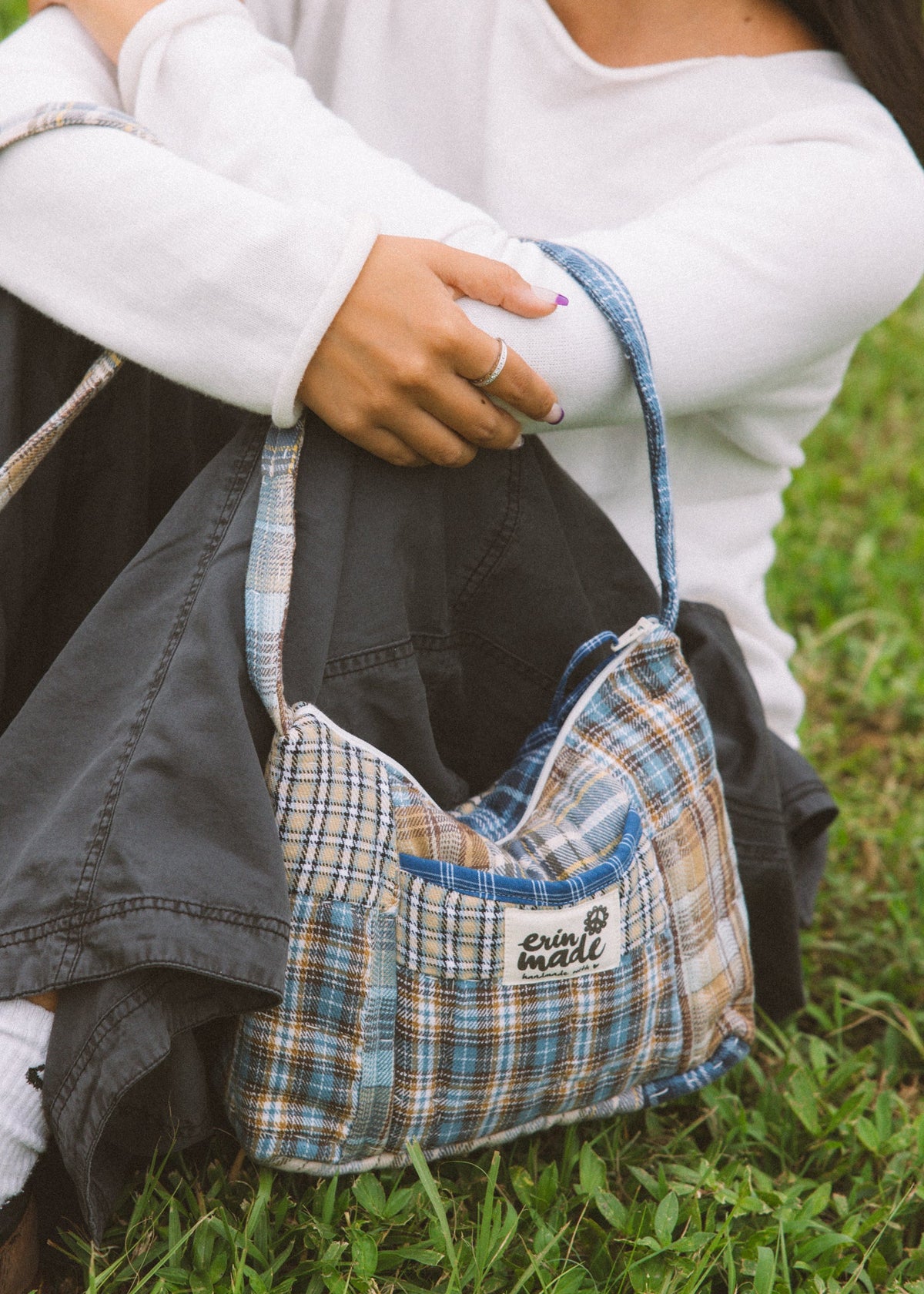 Heritage Blue Plaid Shoulder Bag