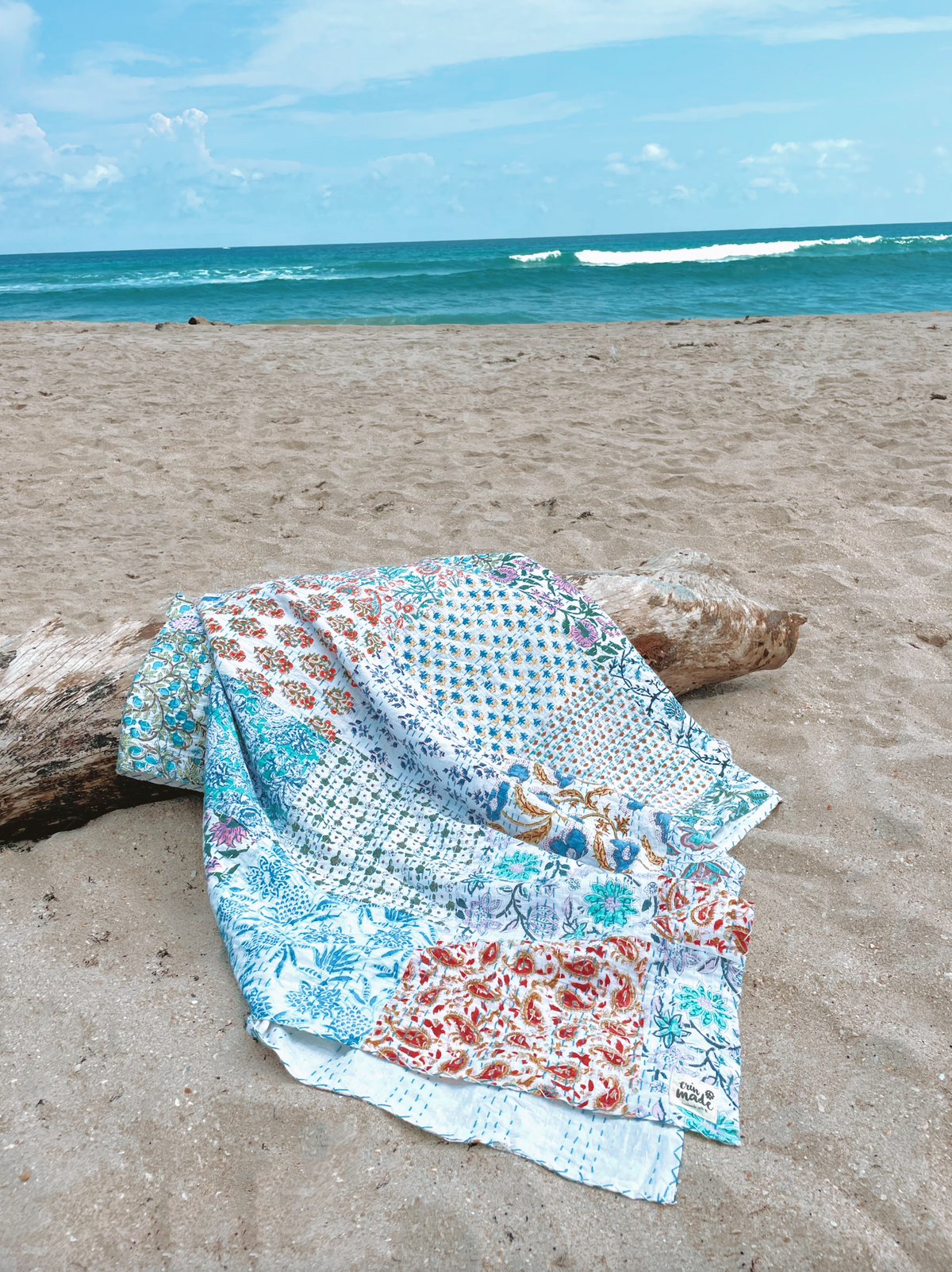 Neutral Patchwork Quilt - Erin Made