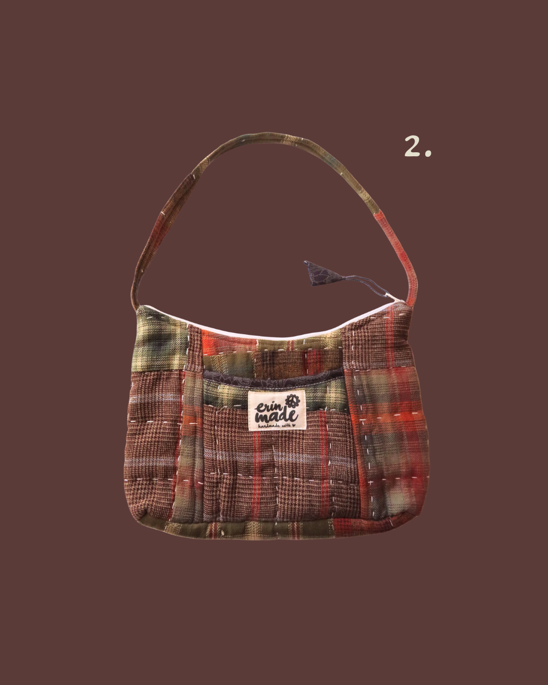 Evergreen Plaid Shoulder Bag