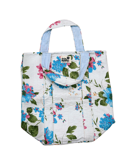 White Reversible Tote Sample