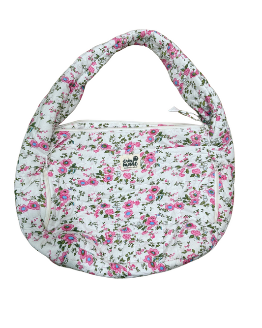 White Puff Sling Bag Sample