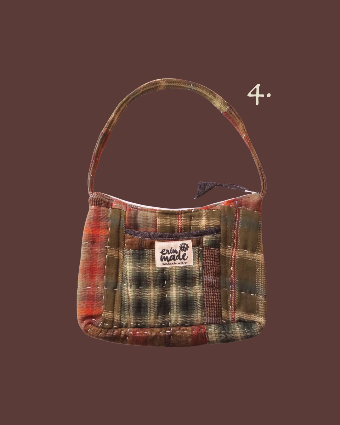 Evergreen Plaid Shoulder Bag