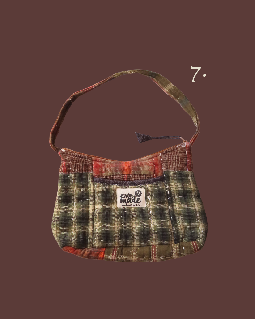 Evergreen Plaid Shoulder Bag