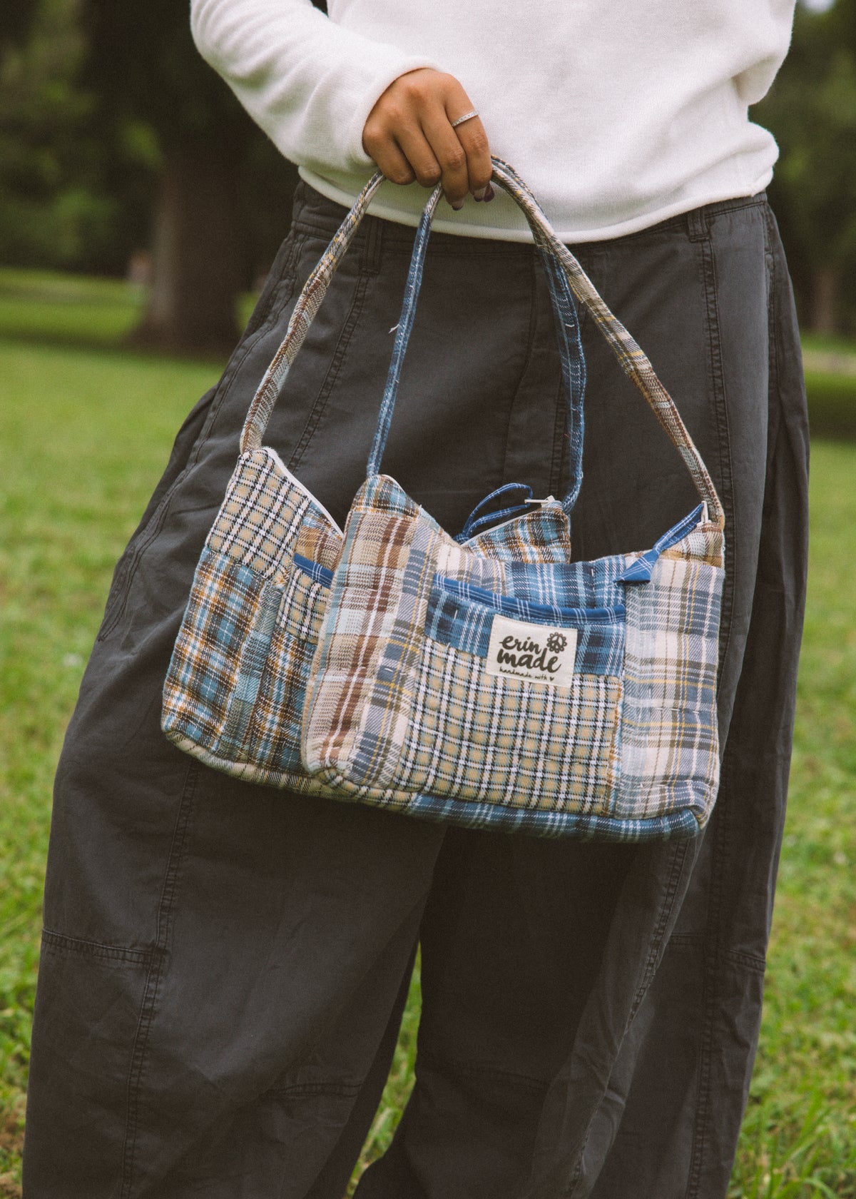 Heritage Blue Plaid Shoulder Bag