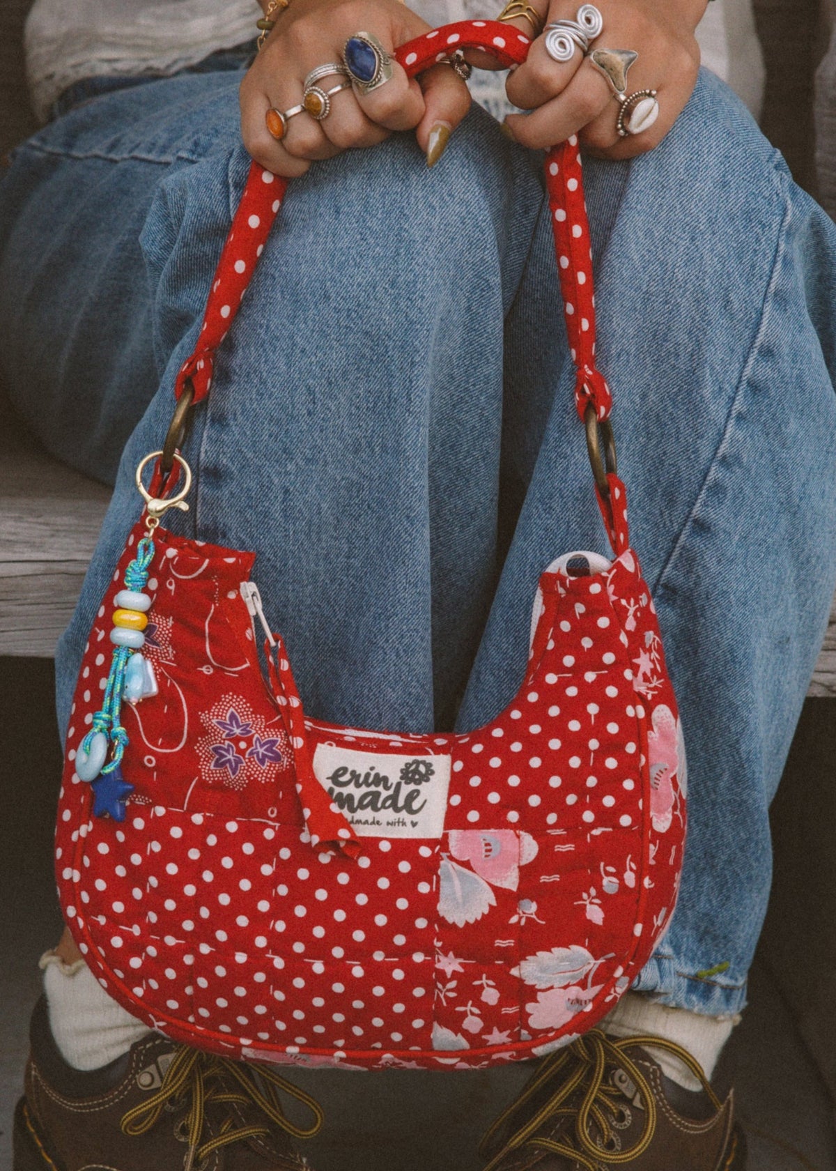 Kennedy Polka + Baby Blue Charm