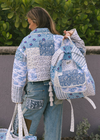 Quinn Patchwork Quilted Backpack